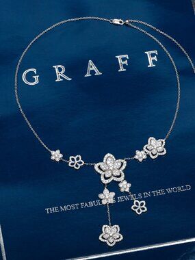 Graff Floral Necklace — Nine-Flower Motif